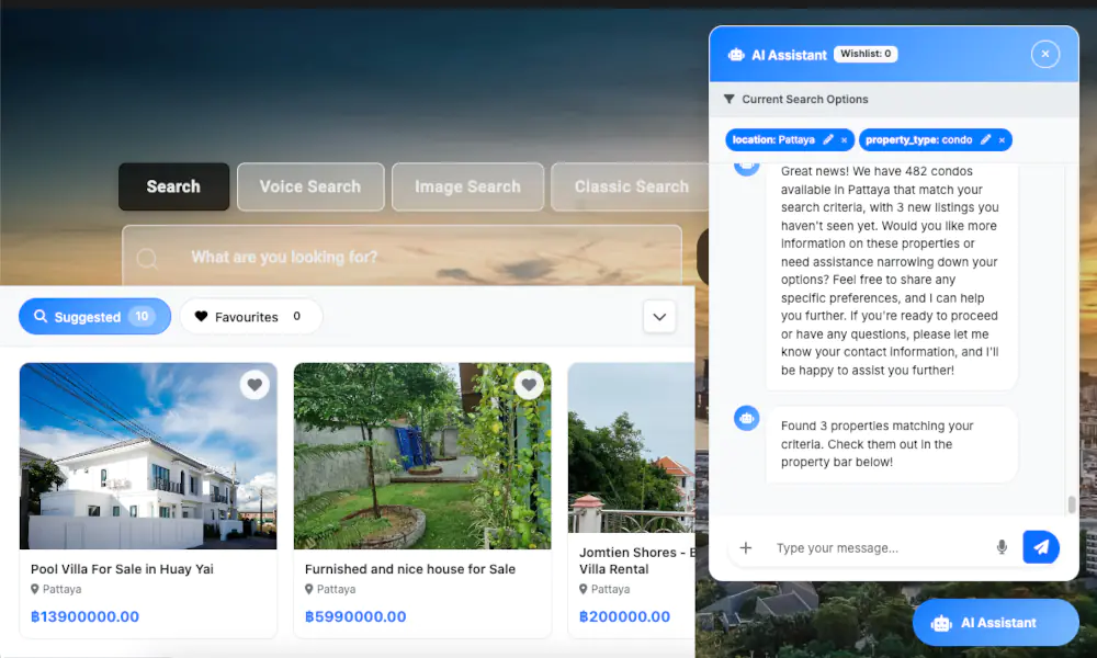 Chat Search Interface
